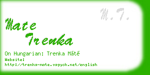 mate trenka business card